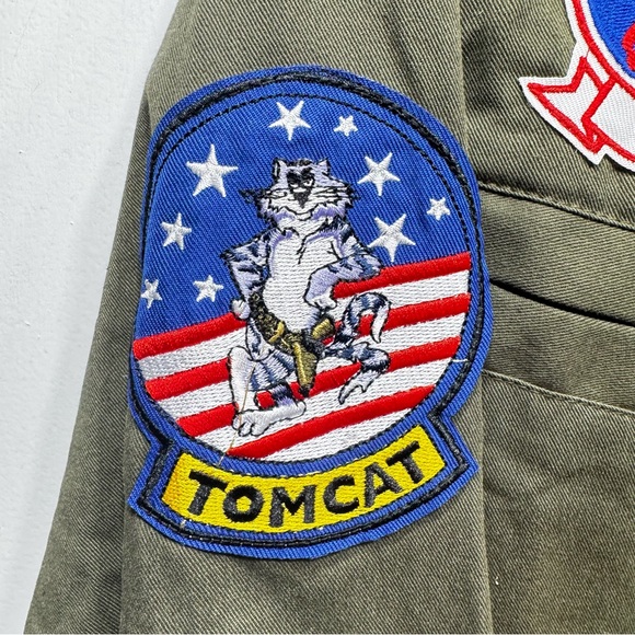 Top Gun Goose Nick Bradshaw Costume Val Kilmer Flight Mechanic Jumpsuit S-M - Picture 10 of 13
